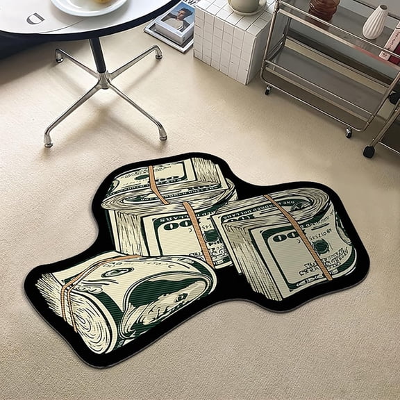 Money Rug, Area Rug, 100 Dollar Bill Design