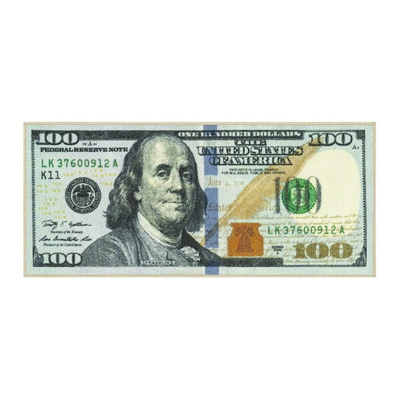Money Rugs 100 Dollar Bill Runner Area Rug for Living Room Kitchen Rug Laundry Runner Rug Bedroom Bathroom Mat