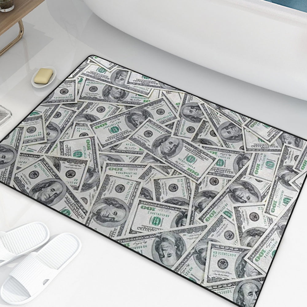 Money Rugs 100 Dollar Bill Runner Area Rug for Living Room Kitchen Rug