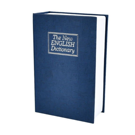 Money Safe Box with 3 Digit Lock Dictionary Security Key Locker Jewellery Lock Box Storage Organizers Deposit Box