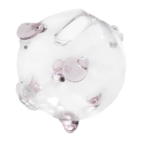 Money Saving Box Piggy Bank Clear Glass Break to Open Design for Children Nursery Living Room