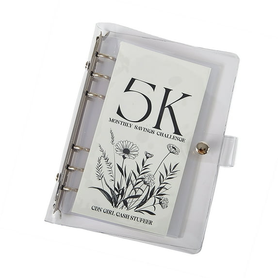 Money Saving Challenge Album Large Capacity 2500 Compartment Monthly Money Saings Album