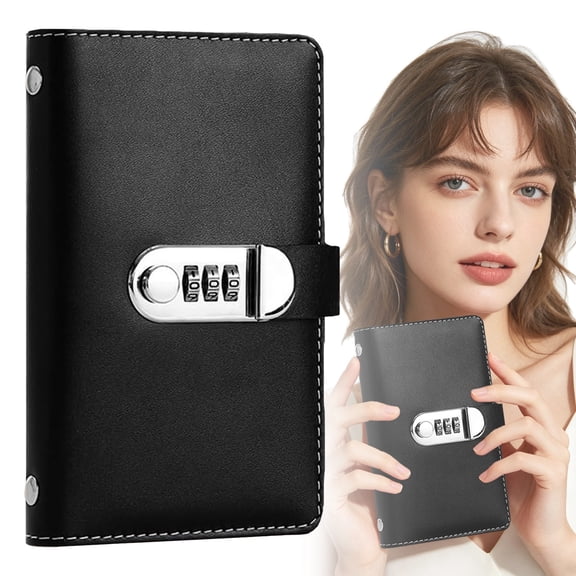 Money Savings Challenge Booklet 100 Envelope Design, A5 Portable Budget File Folder, Durable Savings Organizer for Easy $5050 Money Management, Black