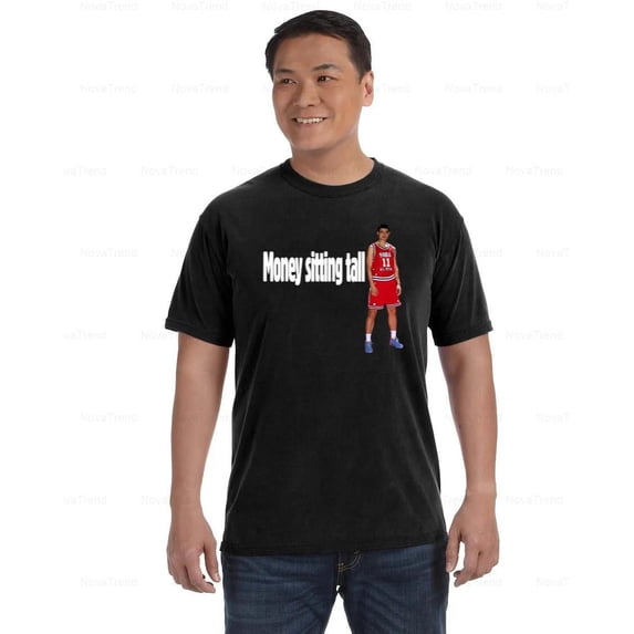 Money Sitting Tall Unisex Bold Wealth Humor Fun Graphic Gift Comfort Color T-Shirt, Unisex, up to size 4XL