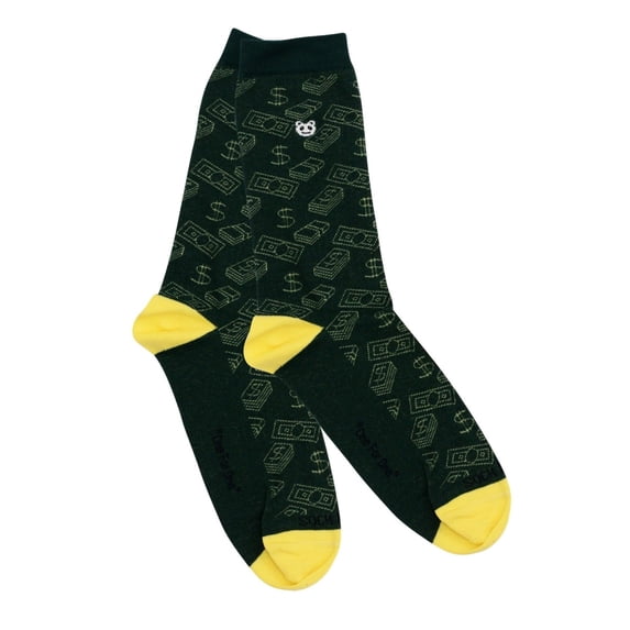 Money Socks from the Sock Panda (Adult Medium - Women's Shoe Sizes 5-10)
