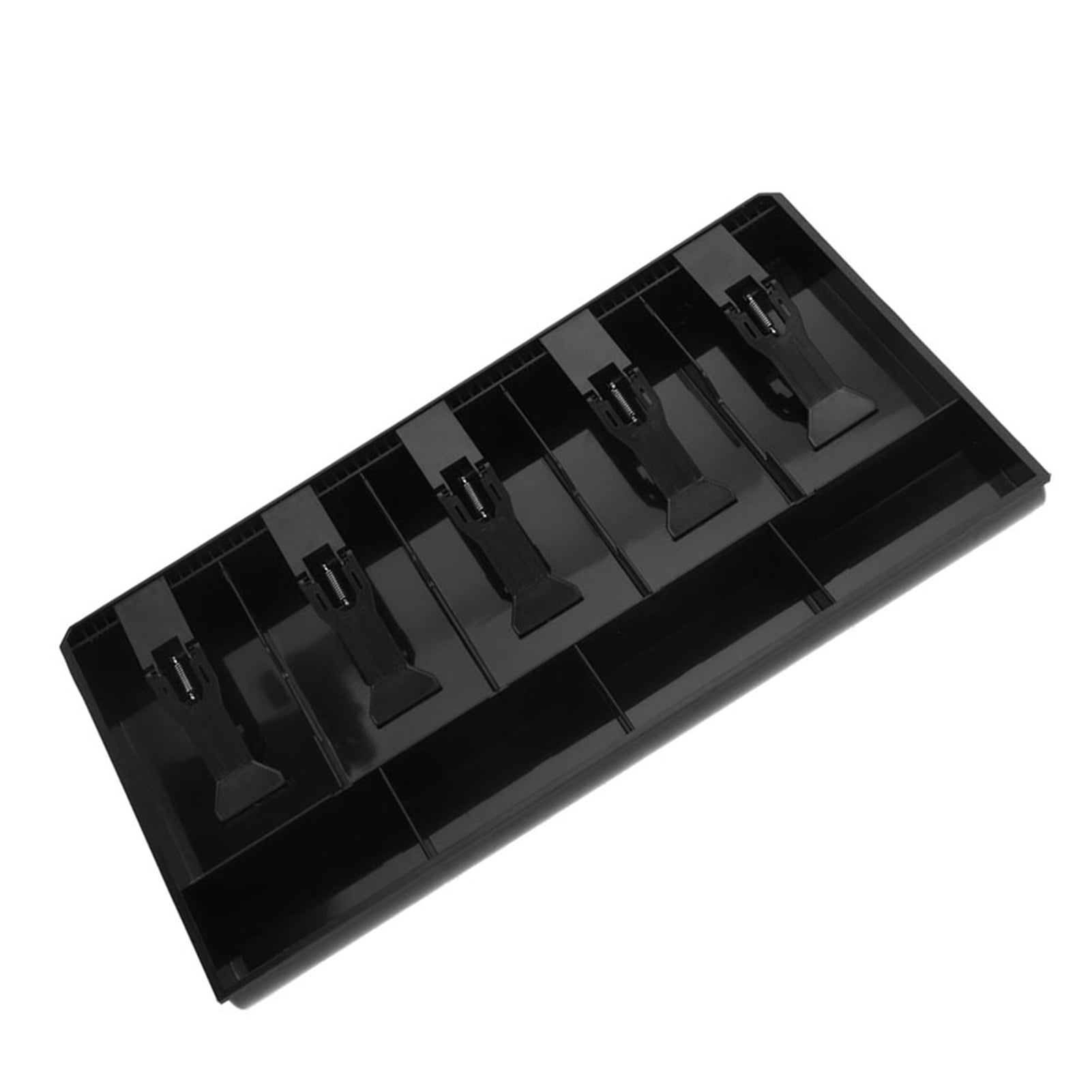 Money Tray Cash Tray Plastic Five Grids Cash Drawer Register Insert