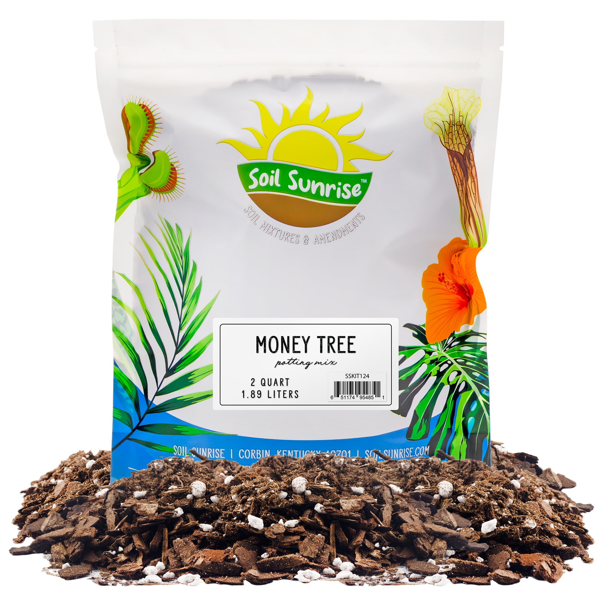 Money Tree Potting Soil Mix (2 Quarts); Custom Blend for Money Plant  Container Gardening