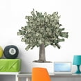 thumbnail image 1 of Money Tree Wall Decal by Wallmonkeys Peel and Stick Graphic (36 in H x 33 in W) WM100523, 1 of 4