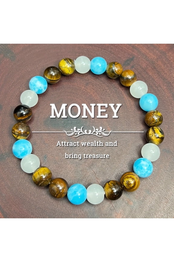 Money Wealth Bracelets for Women and Men, Handmade Bracelet Good Luck Jewelry, Gift for Wealth Success and Positive Energy