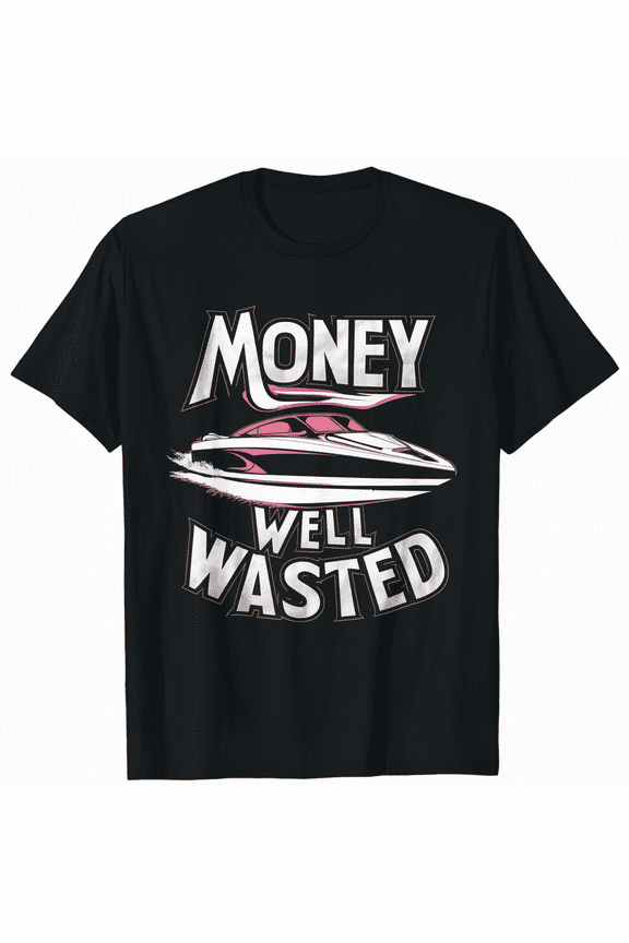 Money Well Wasted - Father's Day Boating Captain Boat Raglan Tee