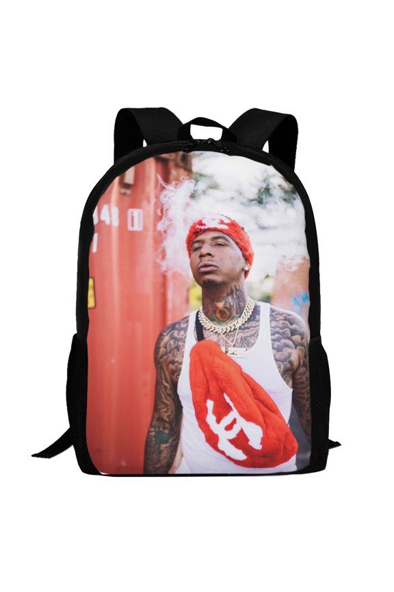 Moneybagg Yo Backpack,3d Print Laptop Backpack Lightweight Casual Daypack Bookbag Multi-Function Travel Backpack 16.5 In