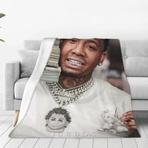 Moneybagg Yo Ultra-Soft Micro Fleece Blanket Throw All Season Fuzzy Lightweight Throw Blankets For Office Company Home Couch Bed Sofa 50"X40"