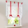 thumbnail image 1 of Monfince 1pc Roman Window Shades, Semi Sheer Short Curtain Home Drapes Valance for Bedroom Bathroom Decoration, 1 Panel, 1 of 4