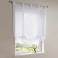 thumbnail image 1 of Monfince 1pc Roman Window Shades, Semi Sheer Short Curtain Home Drapes Valance for Bedroom Bathroom Decoration, 1 Panel, 1 of 4