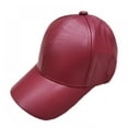 thumbnail image 1 of Monfince Autumn Spring Women's Retro Casual Leather Baseball Cap Sports Warm Sun Shade Peaked Hat, 1 of 4