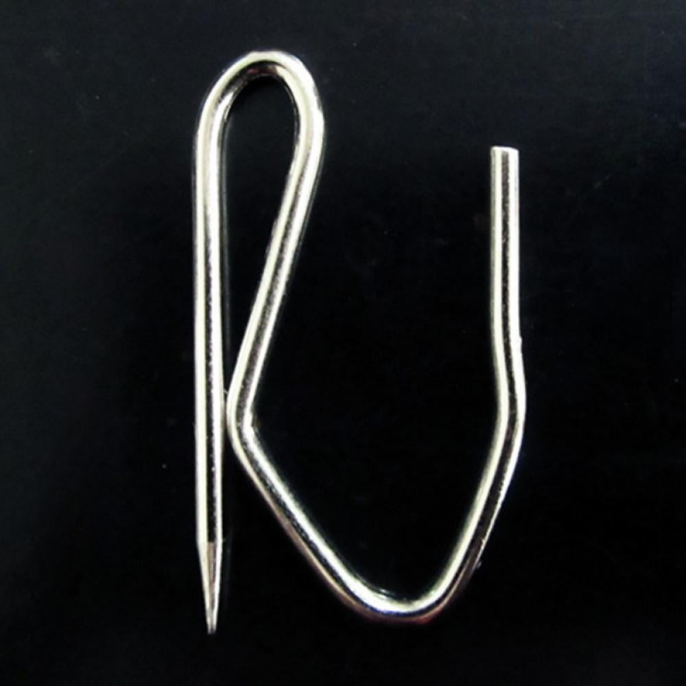 Monfince Curtain Hooks Porcelain White For Curtain Tracks, Poles, Rings Curtain Accessories 100 Pcs