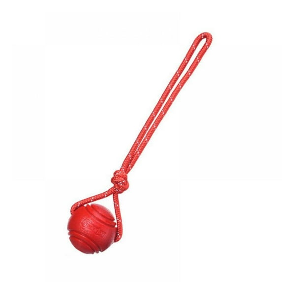 Monfince Dogs Training Rubber Ball Toy For Small Dogs Bite Dog Rope Toy Pet Teeth Cleaning Chew Molar Toys S/M Pets Accessories 1Pcs
