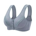 thumbnail image 1 of Monfince Front Closure Bras for Women, Lace Front Button Shaping Cotton Bras, 1 of 6