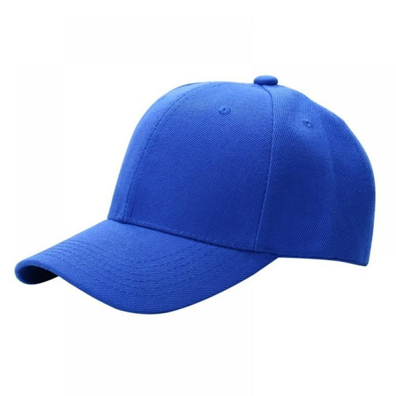 Monfince Men Women Plain Baseball Cap Unisex Curved Visor Hat Hip-Hop Adjustable Peaked Hat