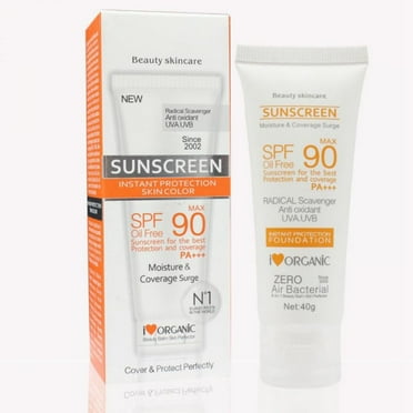 Monfince Sunscreen Cream ,Long-Lasting Moisturizing Radiation Protection Brighten The Skin Face Care Sunscreen Lotion,SPF90+ (1.4 Fl Oz )