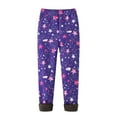 thumbnail image 1 of Monfince Warm Girls Leggings Fleece Lined Winter Thick Printing Kids Pants Purple 100cm/3.28ft, 1 of 10