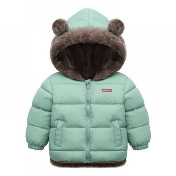 Monfince Winter Multicolor Kids Down & Parkas Boys Girls Lambs Down Hoodies Jacket Coat with Cute Bear Ears Children Outerwear Overcoats