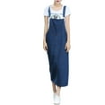 thumbnail image 1 of Monfince Women Casual Sleeveless Denim Spaghetti Loose Long Denim Blue Overalls Jeans Dress, 1 of 9