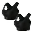 thumbnail image 1 of Monfince Women's Front Buckle Lift Bra 2 Packs, Shaping Push Up Full Coverage Posture Bra, Seamless No Trace Beauty Back Sports Comfy Bra, 1 of 12