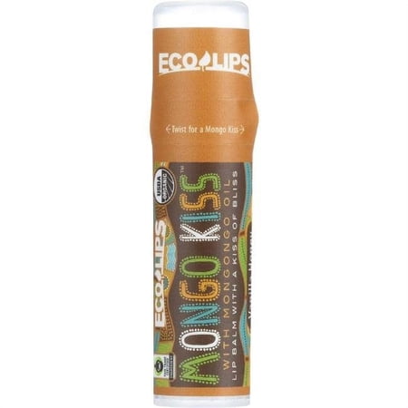 Mongo Kiss HG1225564 0.25 oz Display Center Lip Balm Organic Eco Lips, Vanilla Honey - Case of 15