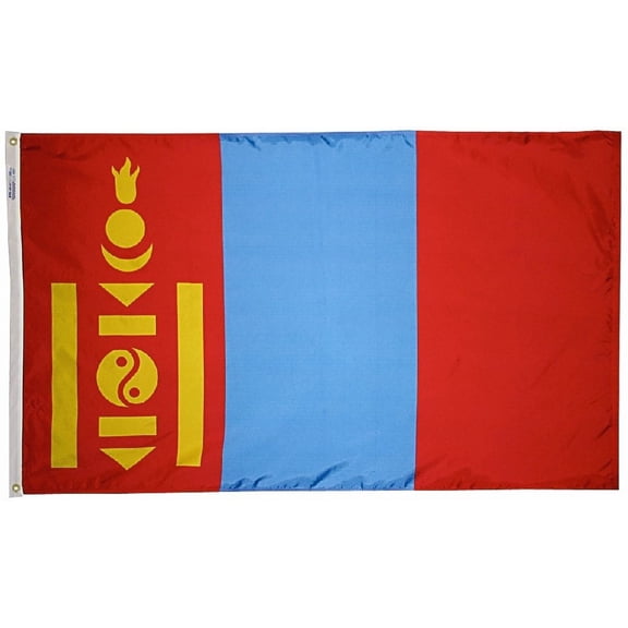 Mongolia - 3'X5' Nylon Flag