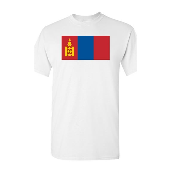 Mongolia Country Flag Adult DT T-Shirt Tee