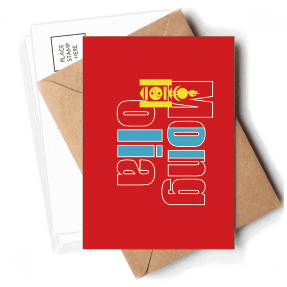 Mongolia Country Flag Name Postcards Envelopes Blank Note Cards Mailing