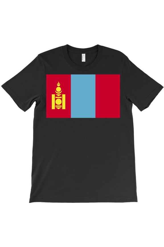Mongolia Flag, Simple Bold National Pride Graphic Design For G19824 Unisex T-Shirt, Up to Size 5XL