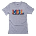 thumbnail image 1 of Mongolia Modern Pentathlon - Olympic Games - Rio - Flag Men's Grey T-Shirt, 1 of 2