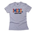 thumbnail image 1 of Mongolia Shooting - Olympic Games - Rio - Flag Women's Cotton Grey T-Shirt, 1 of 2