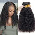 thumbnail image 1 of Mongolian Kinky Curly Human Hair Bundles 1/3/4 Pieces Natural Hair Extensions Topper Woman Human Hair, 1 of 6