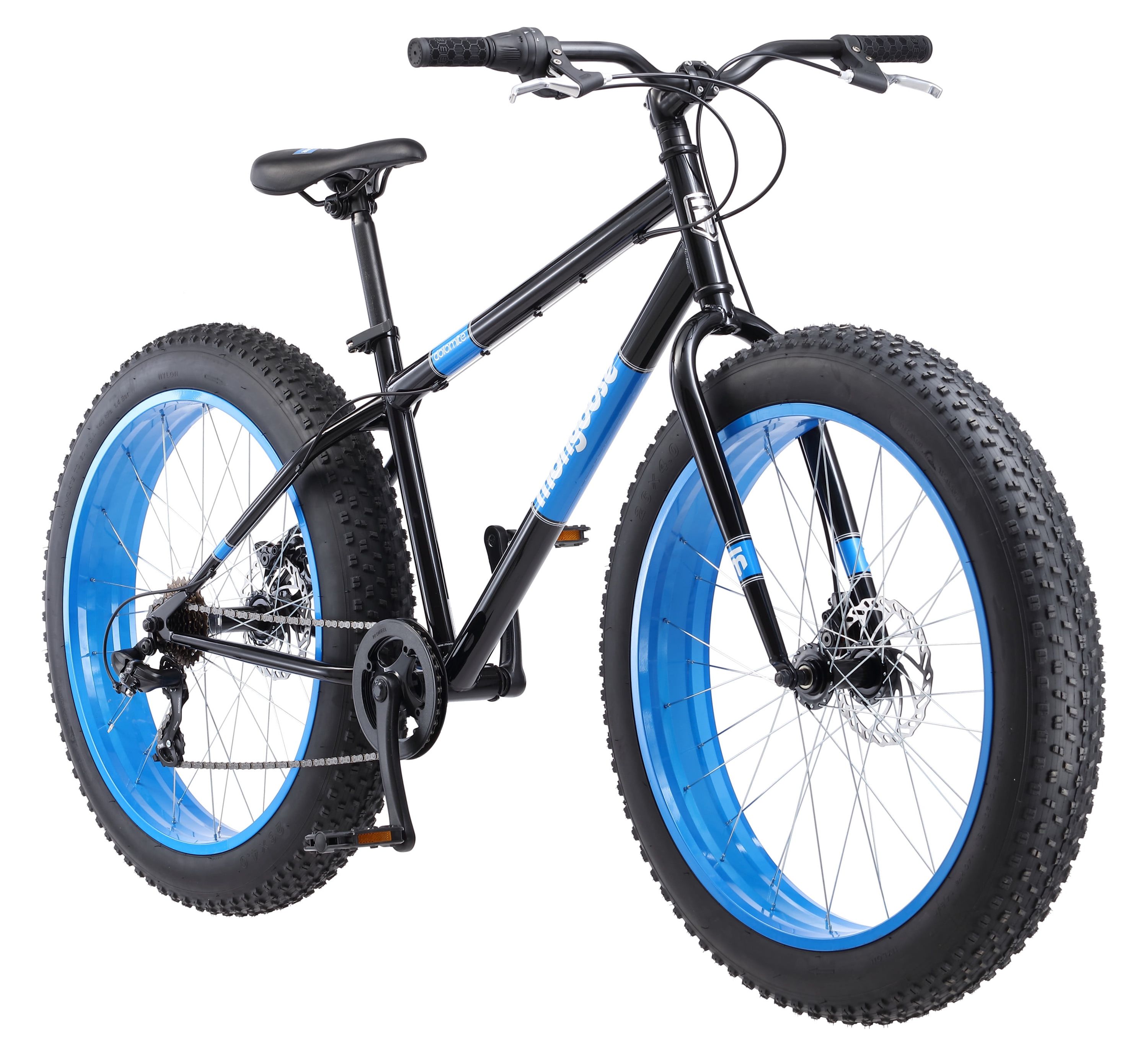 Mongoose 26" Dolomite Mens Fat Tire Bike, 7 Speeds, Black - image 1 of 8