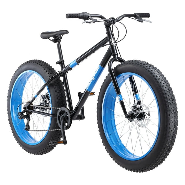 Mongoose 26" Dolomite Mens Fat Tire Bike, 7 Speeds, Black