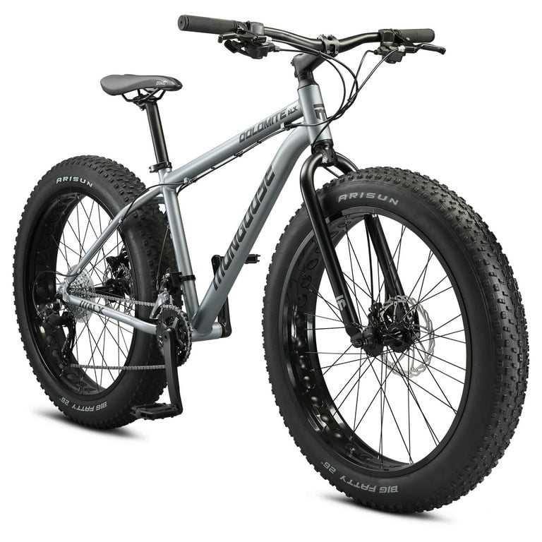 Mongoose 26 in. Dolomite ALX Unisex Fat Tire Mountain Bike Gray Walmart