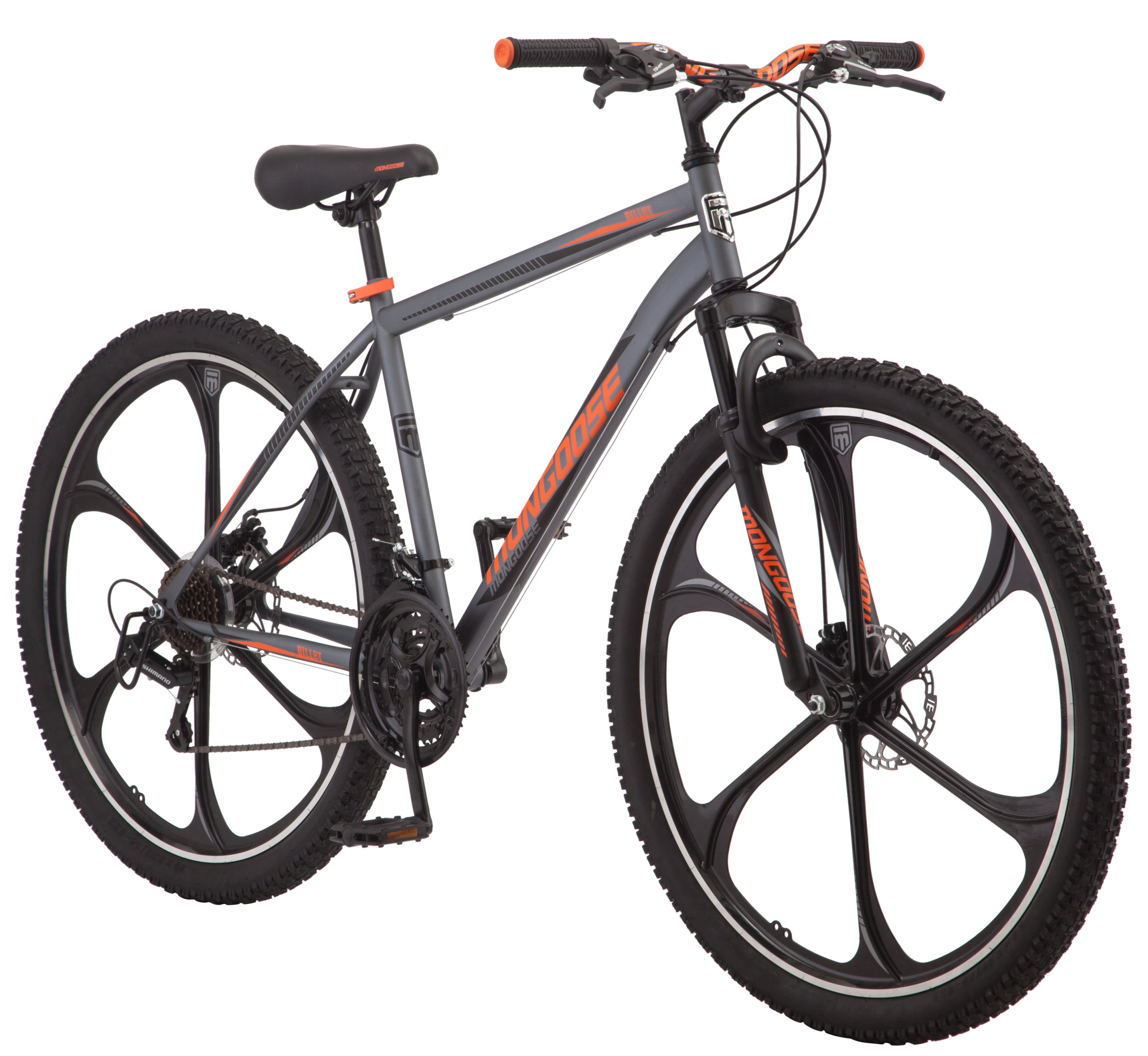 Mongoose Billet Mountain Bike, 21 speed, 29 inch Mag wheels, mens frame, grey - image 1 of 8