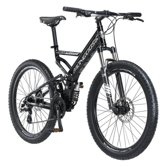 Mongoose Blackcomb Men's 26 inch Wheels, Mountain Bike, 24 Speeds, Black
