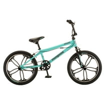 Mongoose Craze Boys and Girls 20 inch Kids BMX Bike, Ages 6+, Black and Mint