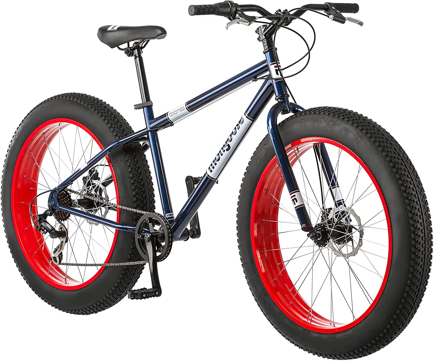 Mongoose Dolomite Mens Fat Tire Mountain Bike 26inch Wheels 4Inch