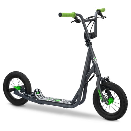 Mongoose Expo Scooter for Kids, 12 Inch Wheels, Ages 6+, Gray