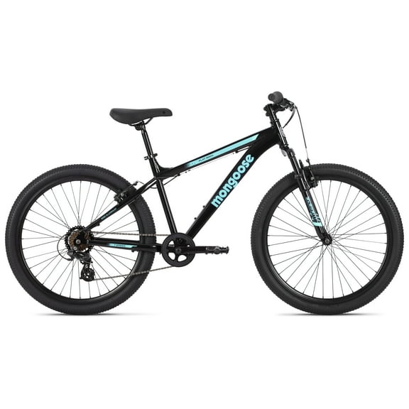 Mongoose Flatrock Mountain Bike, 26 Inch Wheels, Ages 14+, Black