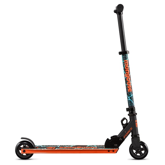 Mongoose Force 100 Folding Scooter, For Kids Age 5 , Orange and Black