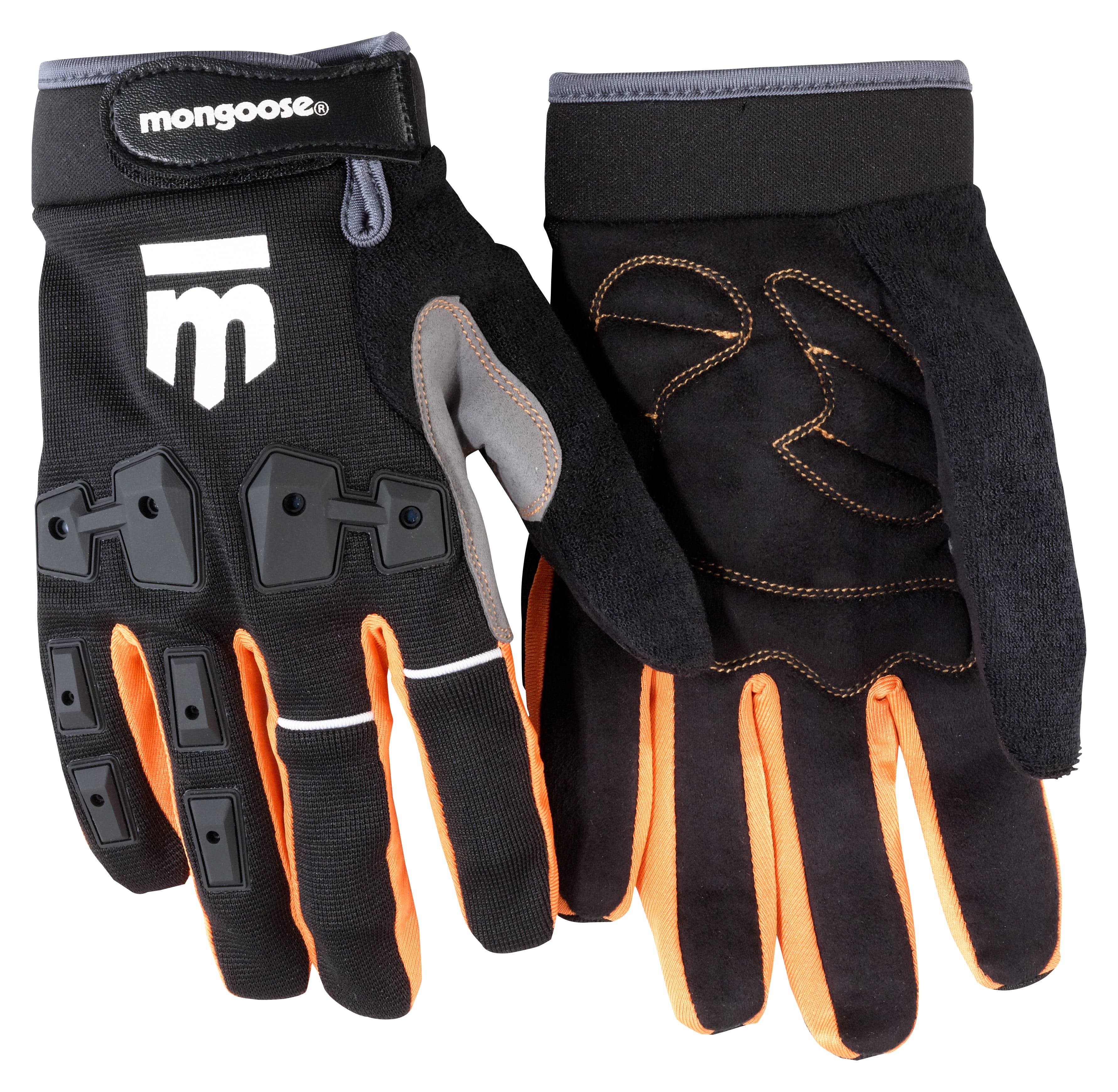 Lot of 6 Mongoose L/XL Full Finger Bike Bicycle Padded Gloves BMX