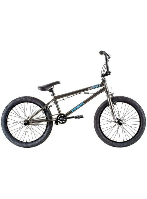 Mongoose Grid 180-Color: Charcoal, Style: Boy's Freestyle