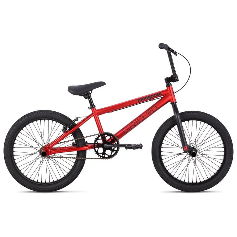 Mongoose Grid 90 BMX Freestyle Bike, 20-Inch Wheels, Single Speed