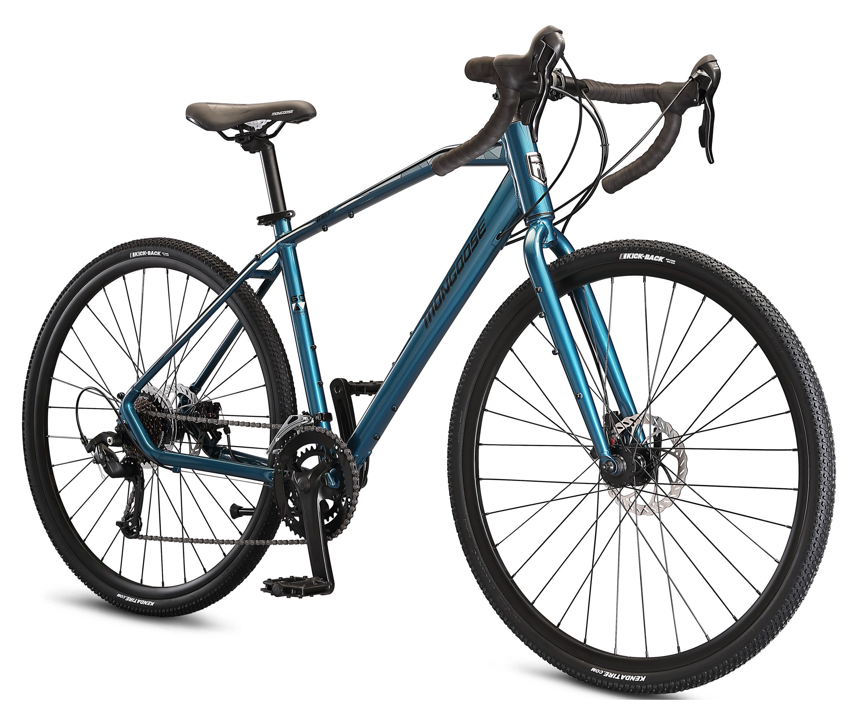 Mongoose Grit Adventure Road Bike, 14 Speeds, 700c Wheels, Blue, Ages 14+ - image 1 of 8